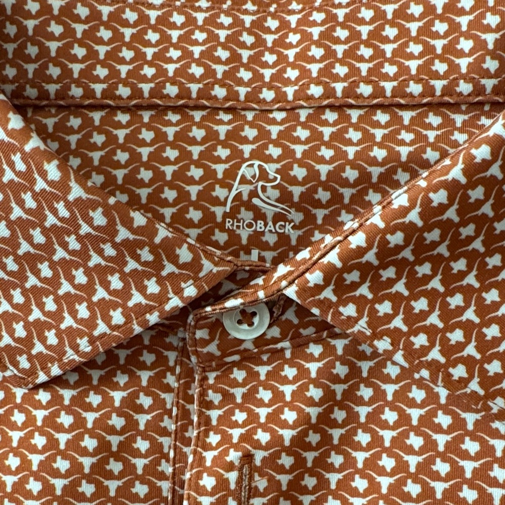 Game Day RhoBack Men’s Short Sleeved Polo Size L
